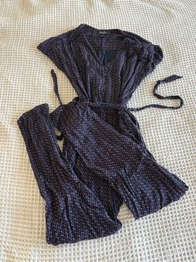 Lucky Brand Navy Jumpsuit with Pink and White accents